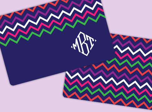 placemats | chevron + monogram