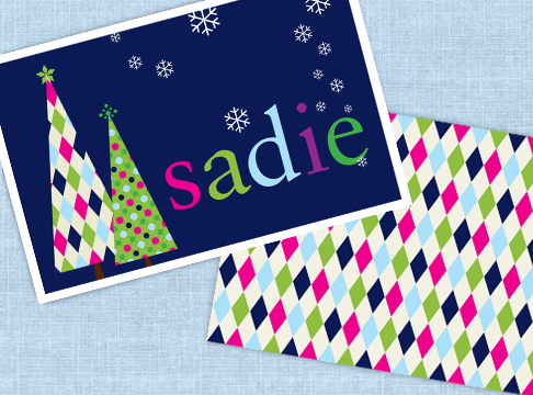 placemats | retro trees