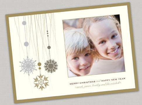 golden snowflakes