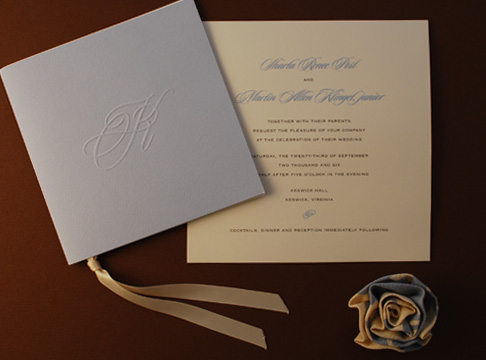sharla + martin  |  invitation & program {2}