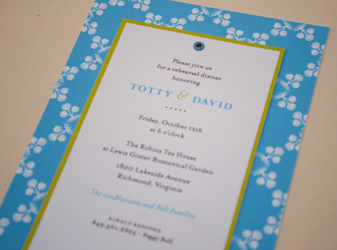totty + dave  |  rehearsal dinner